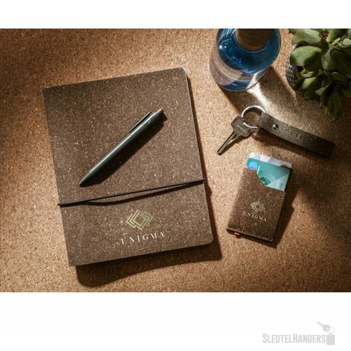 Gerecyclede Leren Pashouder Bruin