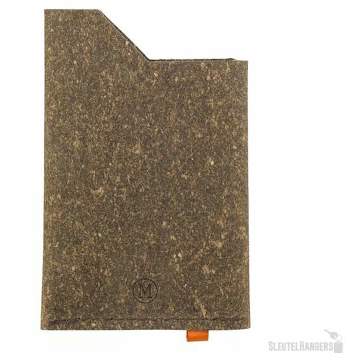 Gerecyclede Leren Pashouder Bruin