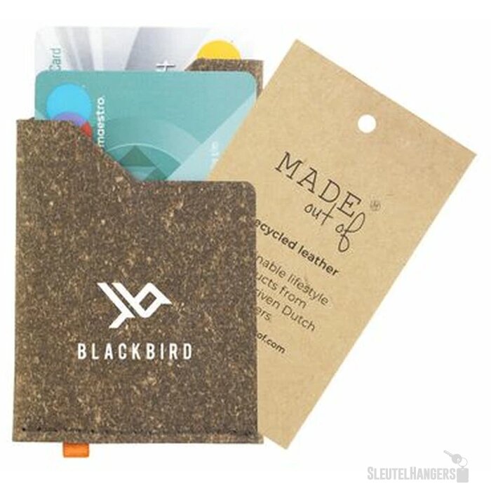 Gerecyclede Leren Pashouder Bruin