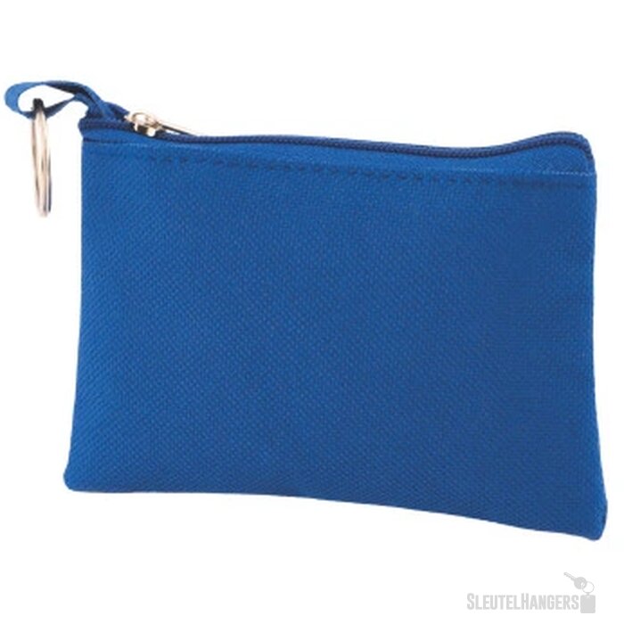 Sleuteltasje met rits Blauw