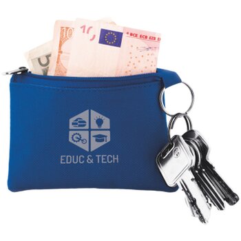Sleuteltasje met rits Blauw