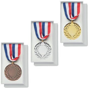 Medaille in doosje Zilver