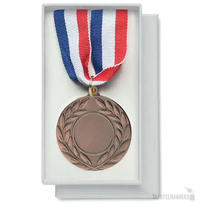 Medaille in doosje Bruin