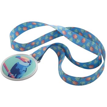 Kunststof Medaille Met Doming Transparant