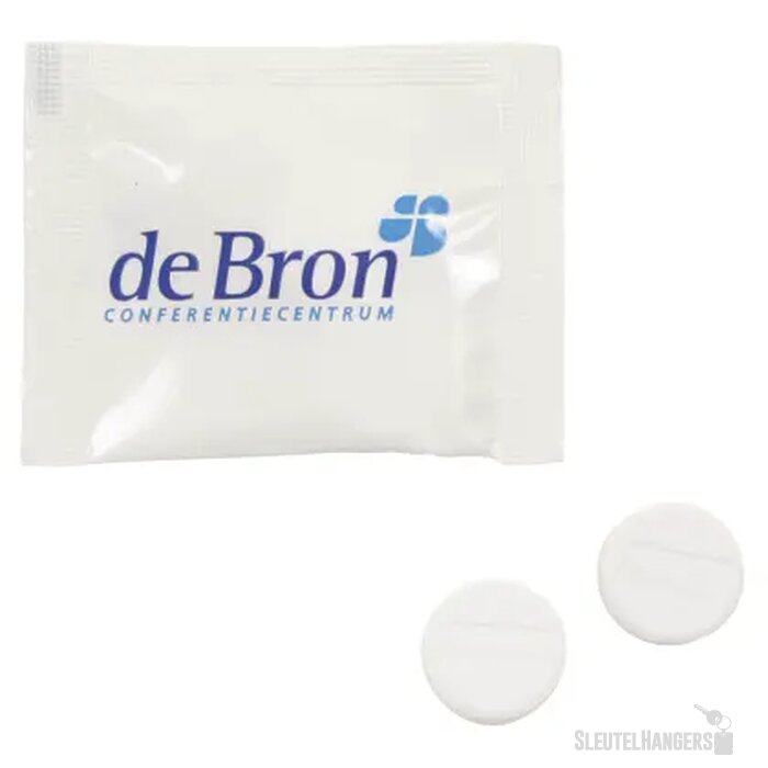 Zakje met 2 pepermunten
