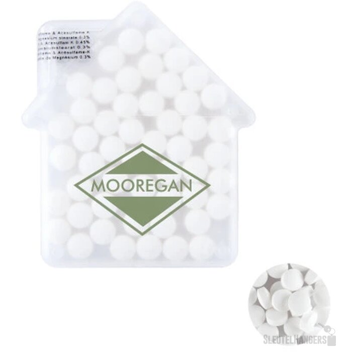 Huis mintdispenser Transparant