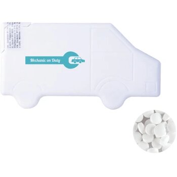 Vrachtwagen mintdispenser met ca. 8 gr. mintjes Vrachtwagen mintdispenser met ca. 8 gr. mintjes