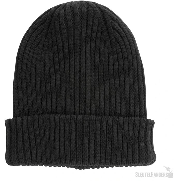 Impact AWARE™ Polylana® dubbel gebreide beanie zwart