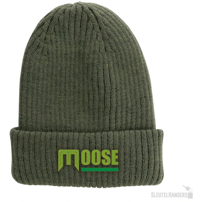 Impact AWARE™ Polylana® dubbel gebreide beanie groen