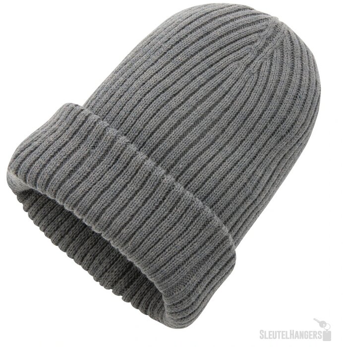 Impact AWARE™ Polylana® dubbel gebreide beanie antraciet