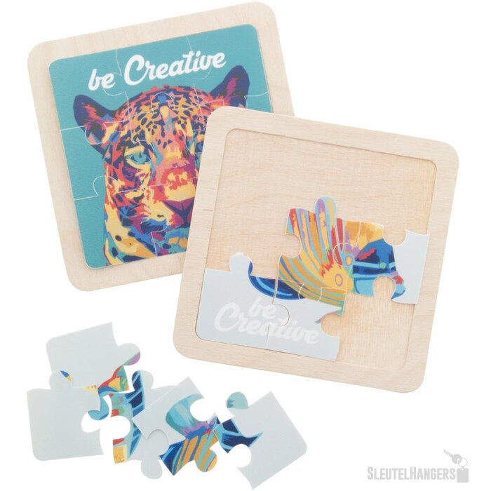 Inlegpuzzel Van 9 Stukjes Wit