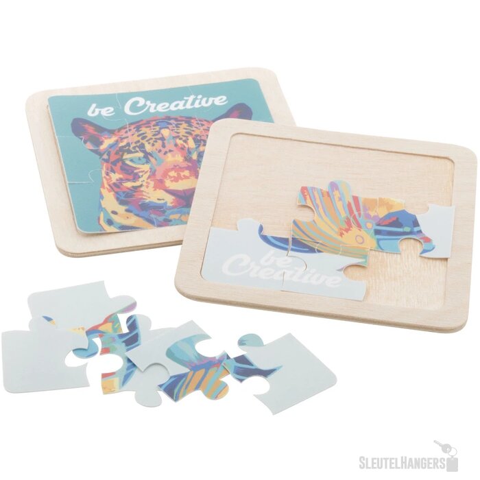 Inlegpuzzel Van 9 Stukjes Wit