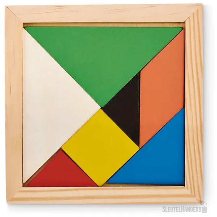 Tangram puzzel Bruin