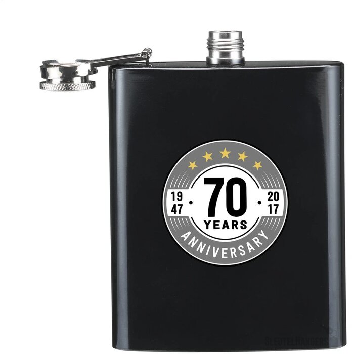 Rvs Heupfles In Kleur Zwart