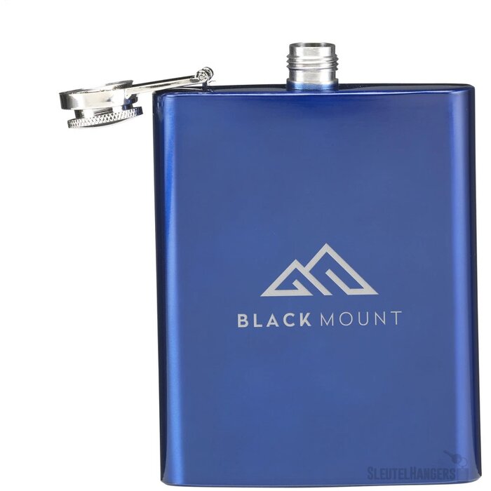 Rvs Heupfles In Kleur Blauw