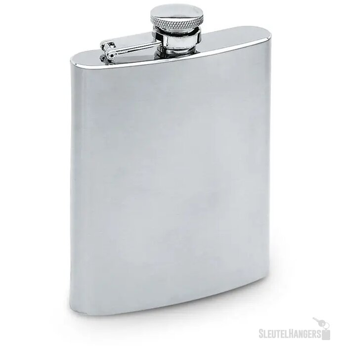 RVS heupfles Zilver 200 ml