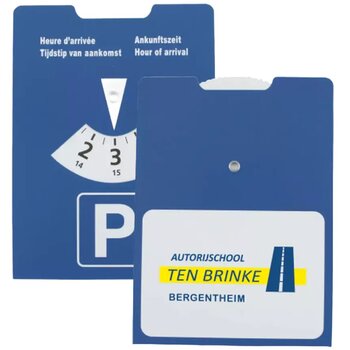 Kartonnen parkeerschijf Blauw Kartonnen parkeerschijf Blauw