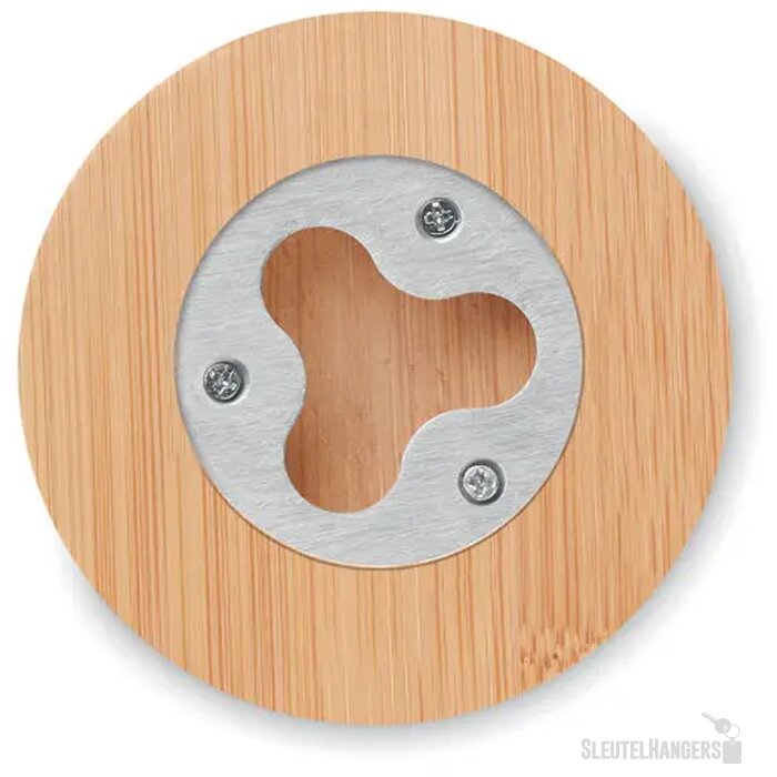 Bamboe onderzetter met opener Dakai hout