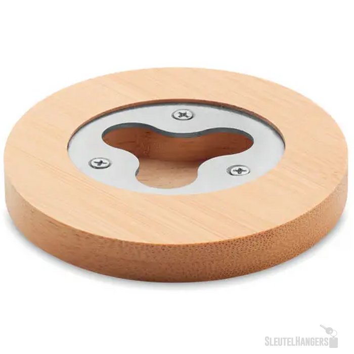 Bamboe onderzetter met opener Dakai hout