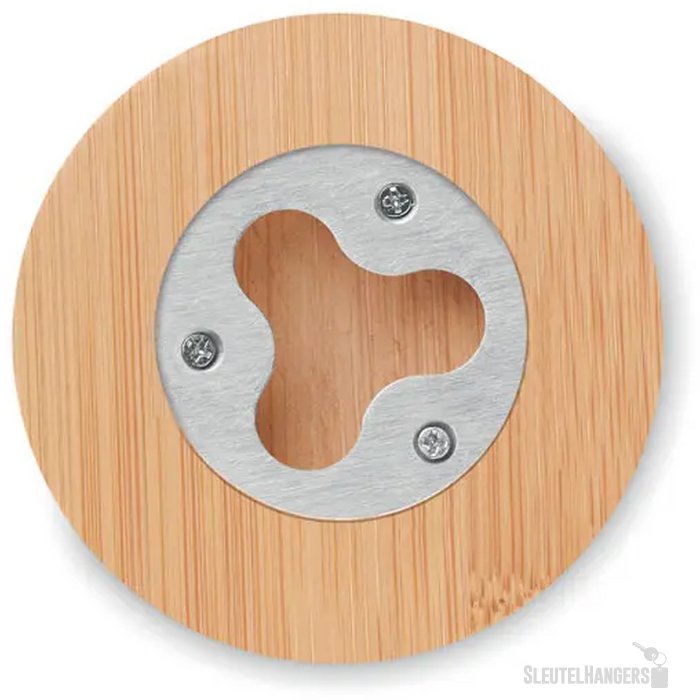 Bamboe onderzetter met opener Dakai hout