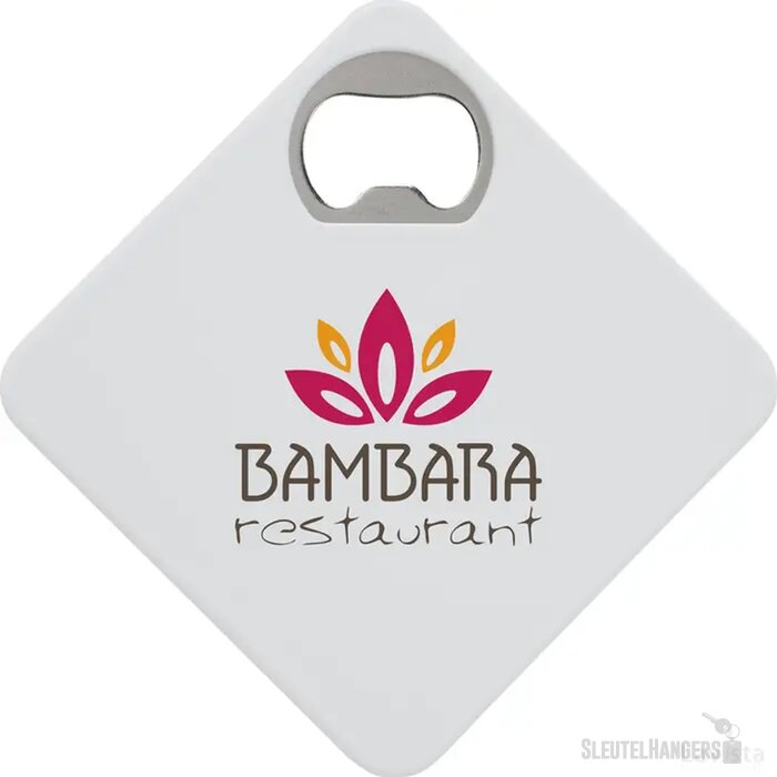 Onderzetter Met Flesopener Wit