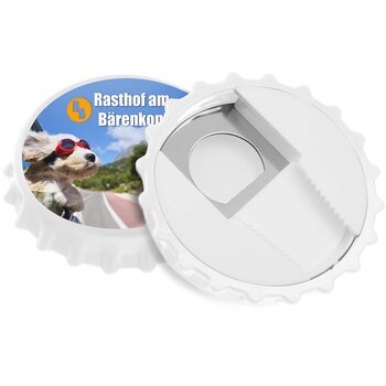 Flesopener kroonkurk met sluiting Wit Flesopener kroonkurk met sluiting Wit