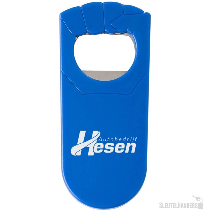 Flesopener met afsluitfunctie Blauw