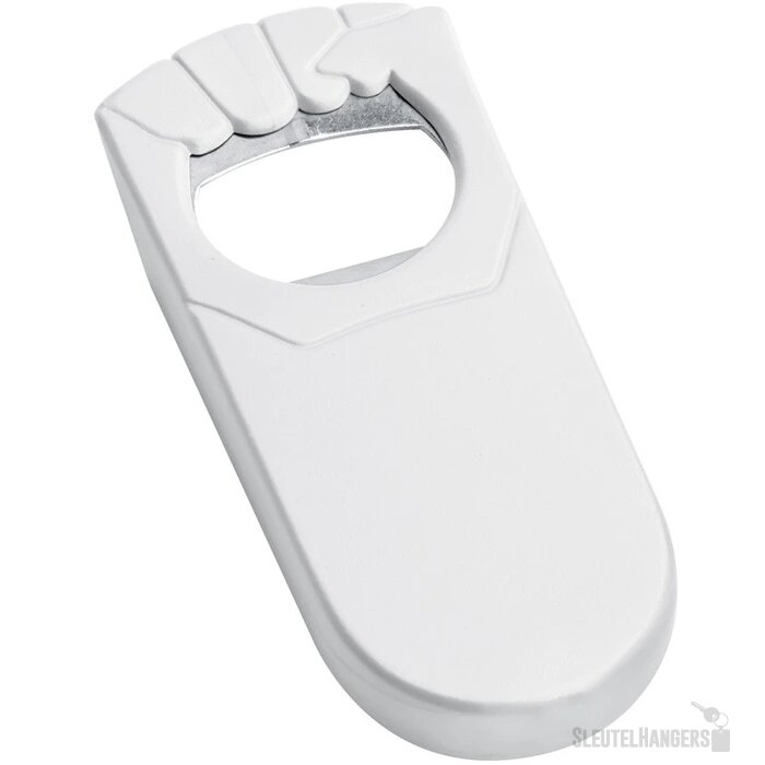 Flesopener met afsluitfunctie Wit