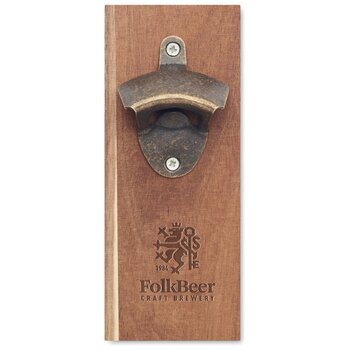 Bieropener voor aan de muur Bruin Bieropener voor aan de muur Bruin