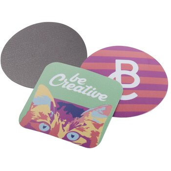 Platte Koelkastmagneten In Eigen Vorm Veelkleurig