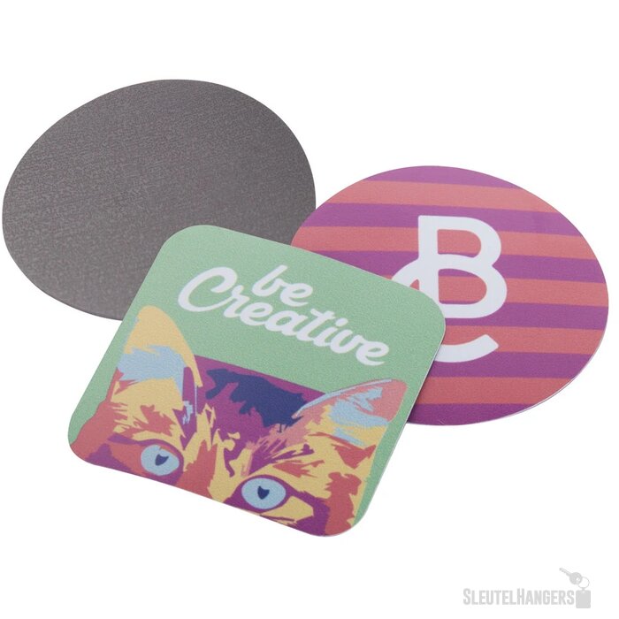 Platte Koelkastmagneten In Eigen Vorm Veelkleurig