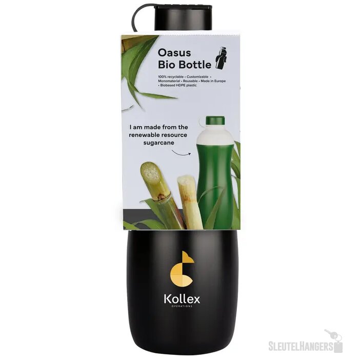Oasus Bio Bottle 500 Ml Waterfles Zwart