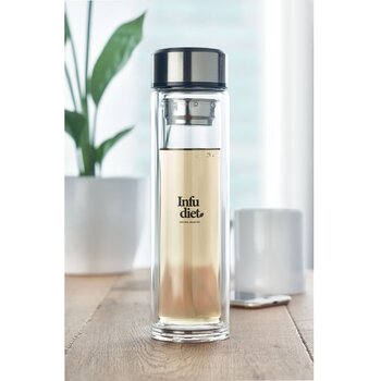Slimme waterfles met thermometer (390 ml) Transparant Slimme waterfles met thermometer (390 ml) Transparant