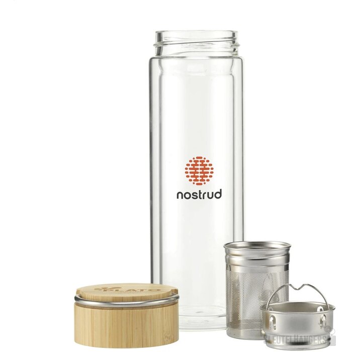 Bamboe Waterfles Met Infuser (300 Ml) Bruin