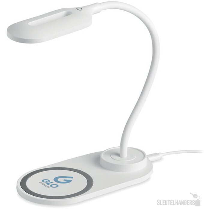 Bureaulamp met 10w lader Saturn wit