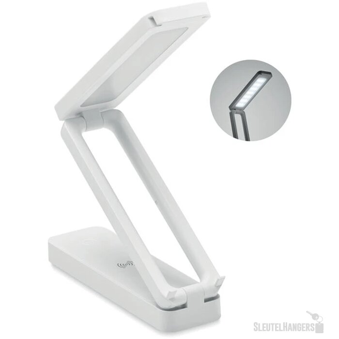 Opvouwbare bureaulamp met lader Wit