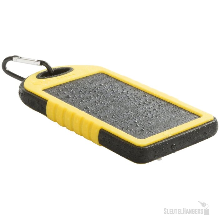 Powerbank op zonne-energie (4.000 mAh) Geel