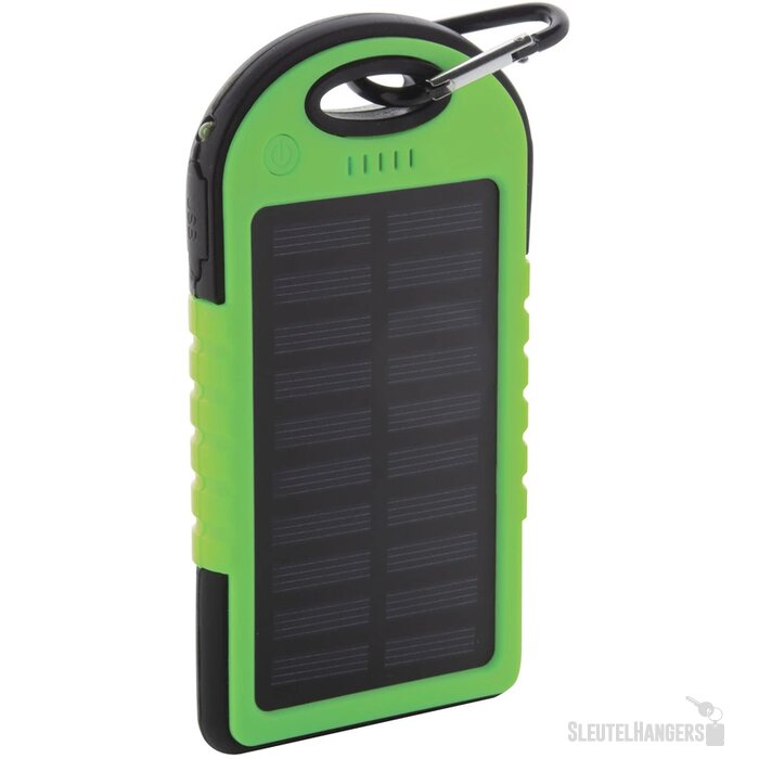 Powerbank op zonne-energie (4.000 mAh) Groen