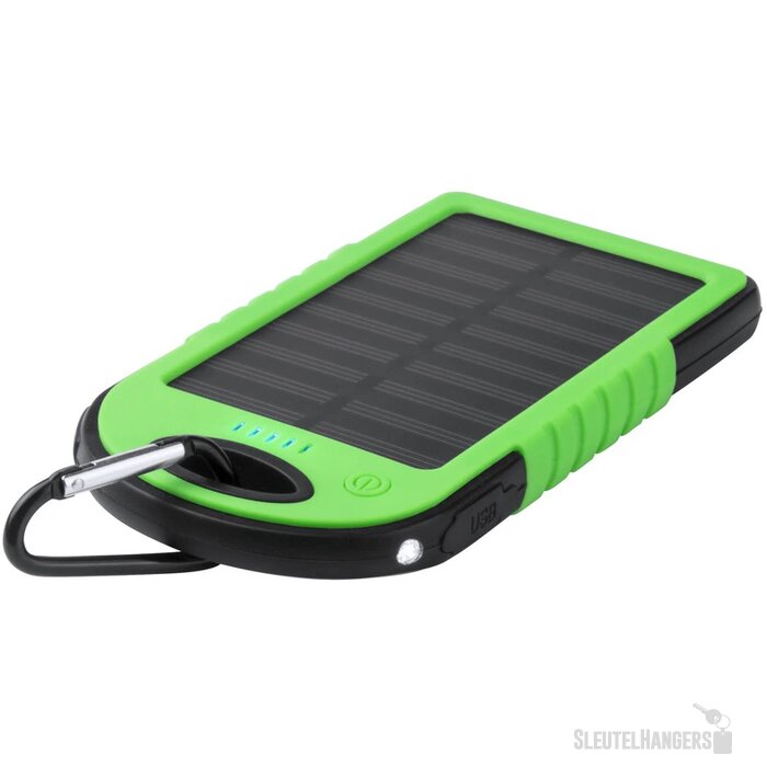 Powerbank op zonne-energie (4.000 mAh) Groen