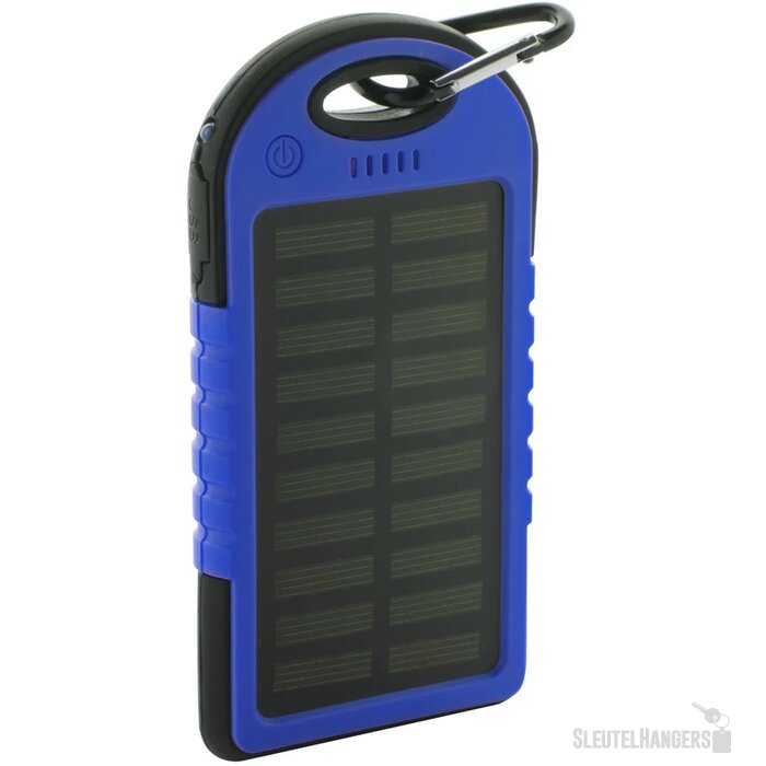 Powerbank op zonne-energie (4.000 mAh) Blauw