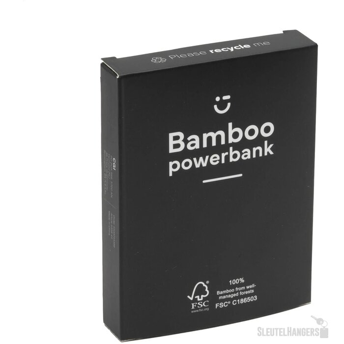 Bamboe powerbank (4000 mAh)