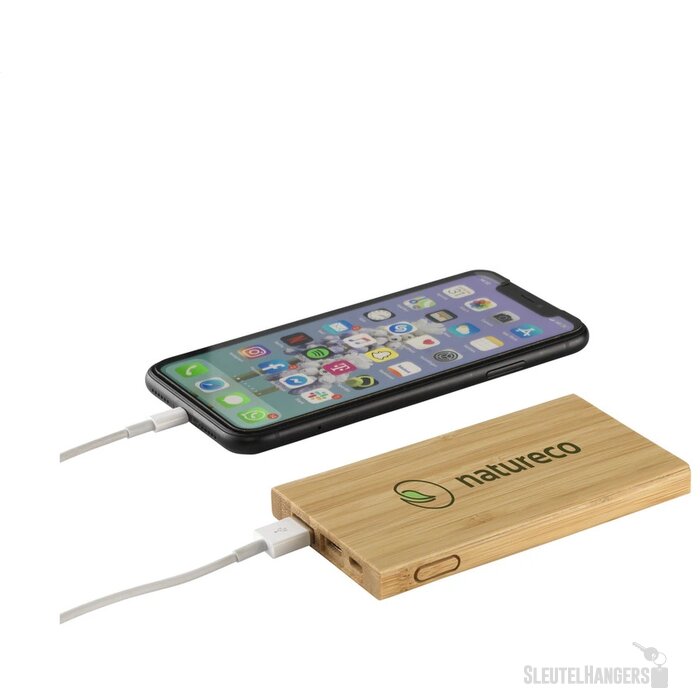 Bamboo 4000 Powerbank Externe Oplader Hout