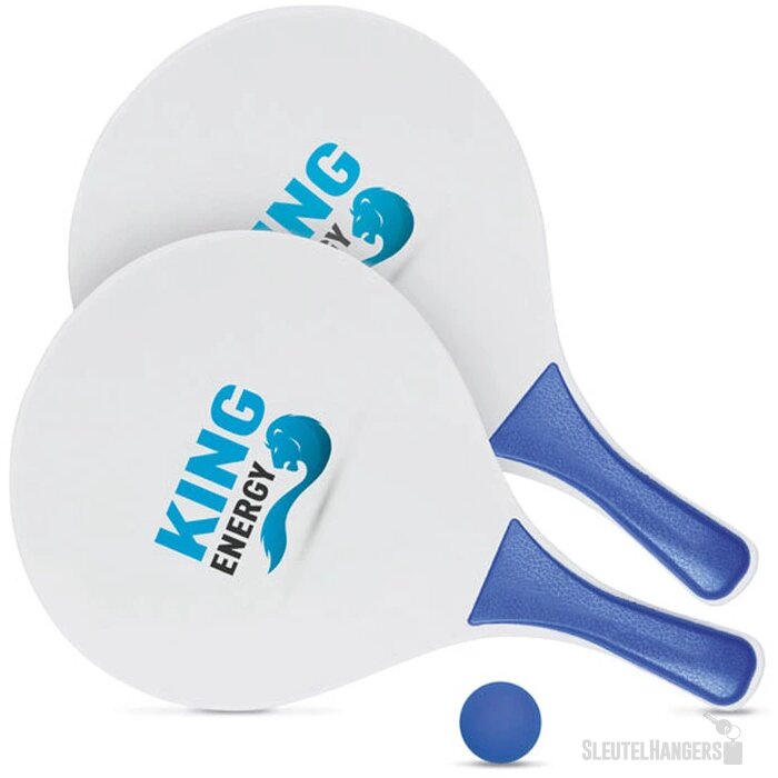 Tennisset voor op het strand Match blauw