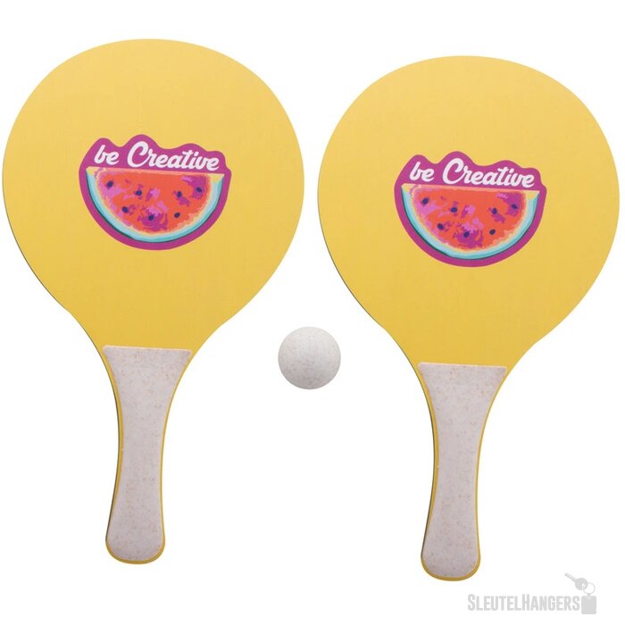 Beachball Set Volledig Bedrukt Naturel