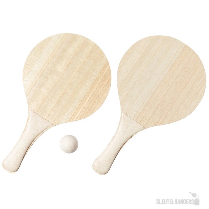 Beachball set met bordspellen Naturel