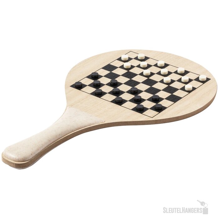 Beachball set met bordspellen Naturel