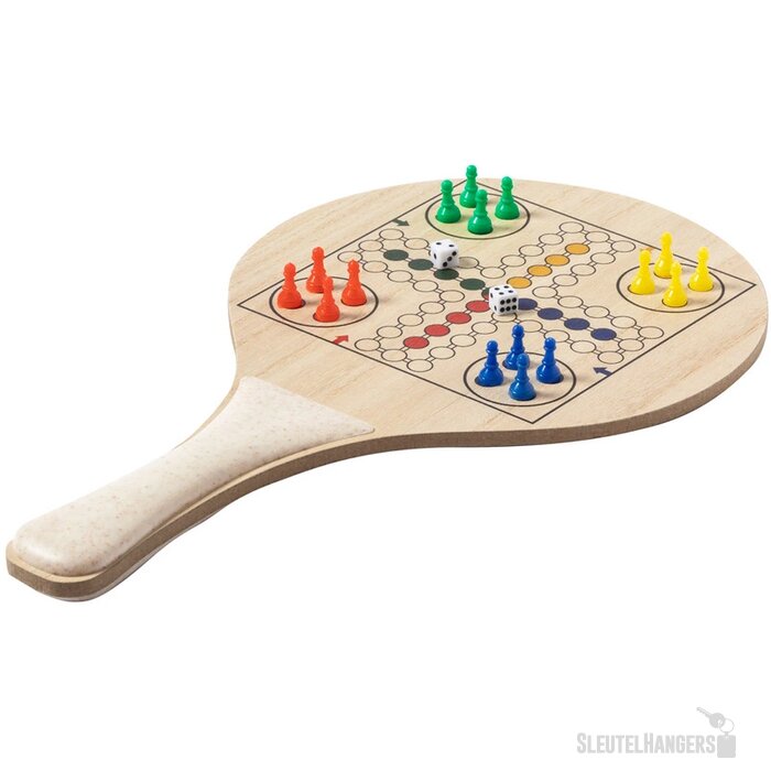 Beachball set met bordspellen Naturel