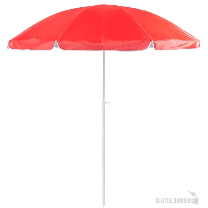 Grote parasol met kantelbare stok Rood