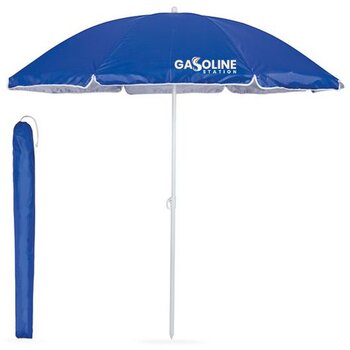 Strandparasol Met Uv-Bescherming Blauw Strandparasol Met Uv-Bescherming Blauw