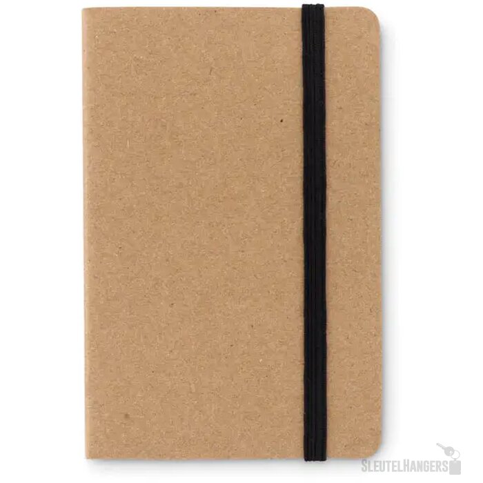 Mapje met sticky notes en sluitingsband Beige